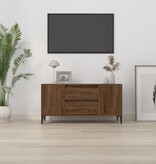 VidaXL Tv-meubel 102x44,5x50 cm bewerkt hout bruineikenkleurig