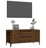 VidaXL Tv-meubel 102x44,5x50 cm bewerkt hout bruineikenkleurig