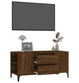 VidaXL Tv-meubel 102x44,5x50 cm bewerkt hout bruineikenkleurig