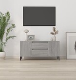 VidaXL Tv-meubel 102x44,5x50 cm bewerkt hout grijs sonoma eikenkleurig