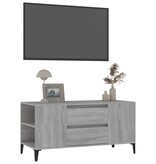 VidaXL Tv-meubel 102x44,5x50 cm bewerkt hout grijs sonoma eikenkleurig