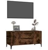 VidaXL Tv-meubel 102x44,5x50 cm bewerkt hout gerookt eikenkleurig