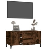 VidaXL Tv-meubel 102x44,5x50 cm bewerkt hout gerookt eikenkleurig