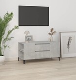 VidaXL Tv-meubel 102x44,5x50 cm bewerkt hout betongrijs