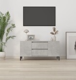 VidaXL Tv-meubel 102x44,5x50 cm bewerkt hout betongrijs
