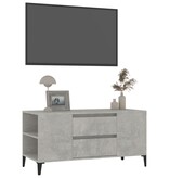VidaXL Tv-meubel 102x44,5x50 cm bewerkt hout betongrijs