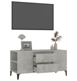 VidaXL Tv-meubel 102x44,5x50 cm bewerkt hout betongrijs