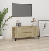 VidaXL Tv-meubel 102x44,5x50 cm bewerkt hout sonoma eikenkleurig