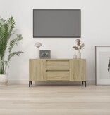 VidaXL Tv-meubel 102x44,5x50 cm bewerkt hout sonoma eikenkleurig