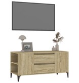 VidaXL Tv-meubel 102x44,5x50 cm bewerkt hout sonoma eikenkleurig