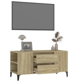 VidaXL Tv-meubel 102x44,5x50 cm bewerkt hout sonoma eikenkleurig
