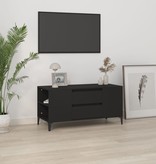 VidaXL Tv-meubel 102x44,5x50 cm bewerkt hout zwart