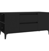 VidaXL Tv-meubel 102x44,5x50 cm bewerkt hout zwart