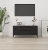 VidaXL Tv-meubel 102x44,5x50 cm bewerkt hout zwart