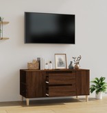 VidaXL Tv-meubel 102x44,5x50 cm bewerkt hout bruineikenkleurig