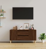 VidaXL Tv-meubel 102x44,5x50 cm bewerkt hout bruineikenkleurig
