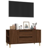 VidaXL Tv-meubel 102x44,5x50 cm bewerkt hout bruineikenkleurig