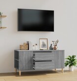 VidaXL Tv-meubel 102x44,5x50 cm bewerkt hout grijs sonoma eikenkleurig