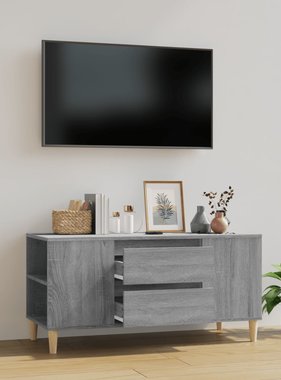VidaXL Tv-meubel 102x44,5x50 cm bewerkt hout grijs sonoma eikenkleurig