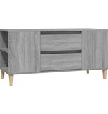 VidaXL Tv-meubel 102x44,5x50 cm bewerkt hout grijs sonoma eikenkleurig