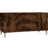 VidaXL Tv-meubel 102x44,5x50 cm bewerkt hout gerookt eikenkleurig