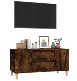 VidaXL Tv-meubel 102x44,5x50 cm bewerkt hout gerookt eikenkleurig