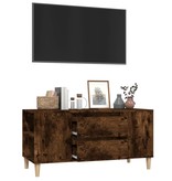 VidaXL Tv-meubel 102x44,5x50 cm bewerkt hout gerookt eikenkleurig