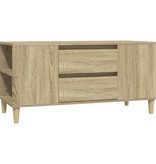 VidaXL Tv-meubel 102x44,5x50 cm bewerkt hout sonoma eikenkleurig