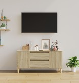 VidaXL Tv-meubel 102x44,5x50 cm bewerkt hout sonoma eikenkleurig