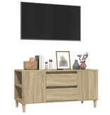 VidaXL Tv-meubel 102x44,5x50 cm bewerkt hout sonoma eikenkleurig