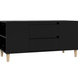 VidaXL Tv-meubel 102x44,5x50 cm bewerkt hout zwart
