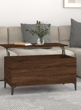 VidaXL Salontafel 90x44,5x45 cm bewerkt hout bruineikenkleurig