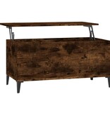 VidaXL Salontafel 90x44,5x45 cm bewerkt hout gerookt eikenkleurig
