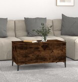 VidaXL Salontafel 90x44,5x45 cm bewerkt hout gerookt eikenkleurig