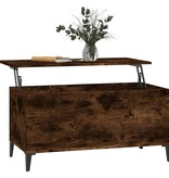 VidaXL Salontafel 90x44,5x45 cm bewerkt hout gerookt eikenkleurig