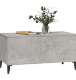 VidaXL Salontafel 90x44,5x45 cm bewerkt hout betongrijs