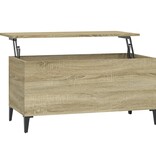 VidaXL Salontafel 90x44,5x45 cm bewerkt hout sonoma eikenkleurig