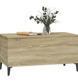 VidaXL Salontafel 90x44,5x45 cm bewerkt hout sonoma eikenkleurig