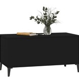 VidaXL Salontafel 90x44,5x45 cm bewerkt hout zwart