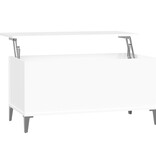 VidaXL Salontafel 90x44,5x45 cm bewerkt hout wit