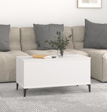 VidaXL Salontafel 90x44,5x45 cm bewerkt hout wit