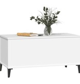 VidaXL Salontafel 90x44,5x45 cm bewerkt hout wit