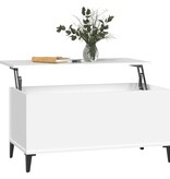 VidaXL Salontafel 90x44,5x45 cm bewerkt hout wit