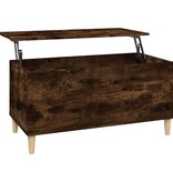 VidaXL Salontafel 90x44,5x45 cm bewerkt hout gerookt eikenkleurig