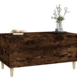 VidaXL Salontafel 90x44,5x45 cm bewerkt hout gerookt eikenkleurig