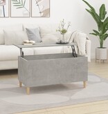 VidaXL Salontafel 90x44,5x45 cm bewerkt hout betongrijs