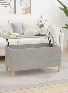VidaXL Salontafel 90x44,5x45 cm bewerkt hout betongrijs