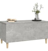 VidaXL Salontafel 90x44,5x45 cm bewerkt hout betongrijs