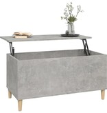 VidaXL Salontafel 90x44,5x45 cm bewerkt hout betongrijs