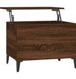 VidaXL Salontafel 60x44,5x45 cm bewerkt hout bruineikenkleurig